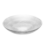 Centro 28,5x28,5x9,5cm De Mesa De Vidro Espiral
